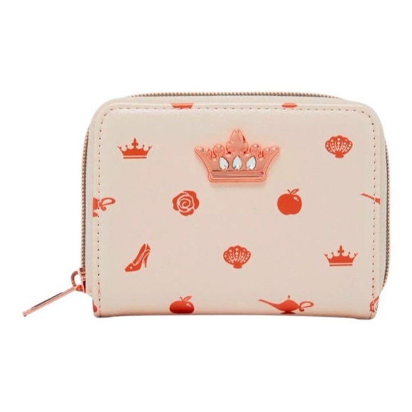 NWT-LOUNGEFLY-DISNEY PRINCESS ICON IRIDESCENT ZIP WALLET - Picture 1 of 5